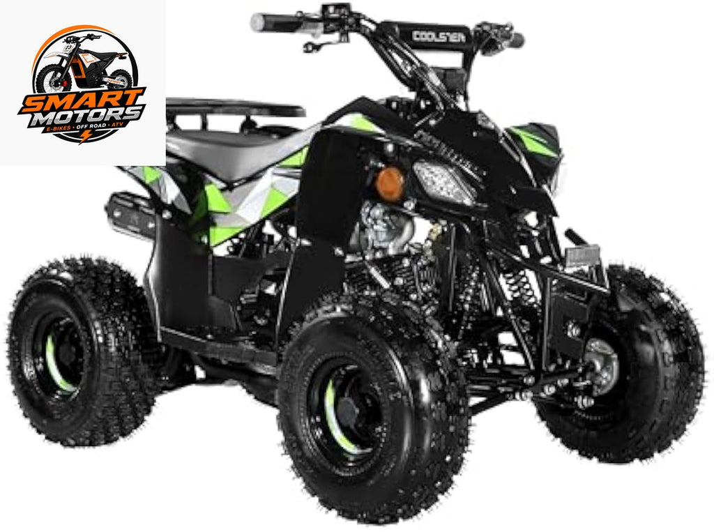 110CC Kids Gas ATV – 4-Stroke Off-Road Quad with Speed Limiter, Front & Rear Brakes, LED Lights & Heavy-Duty Steel Frame