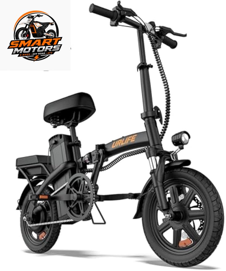 Folding Electric Bike for Adults – 14" Portable E-Bike with 500W Peak Motor, 20 MPH Top Speed, Up to 40-Mile Range & UL 2849 Certified