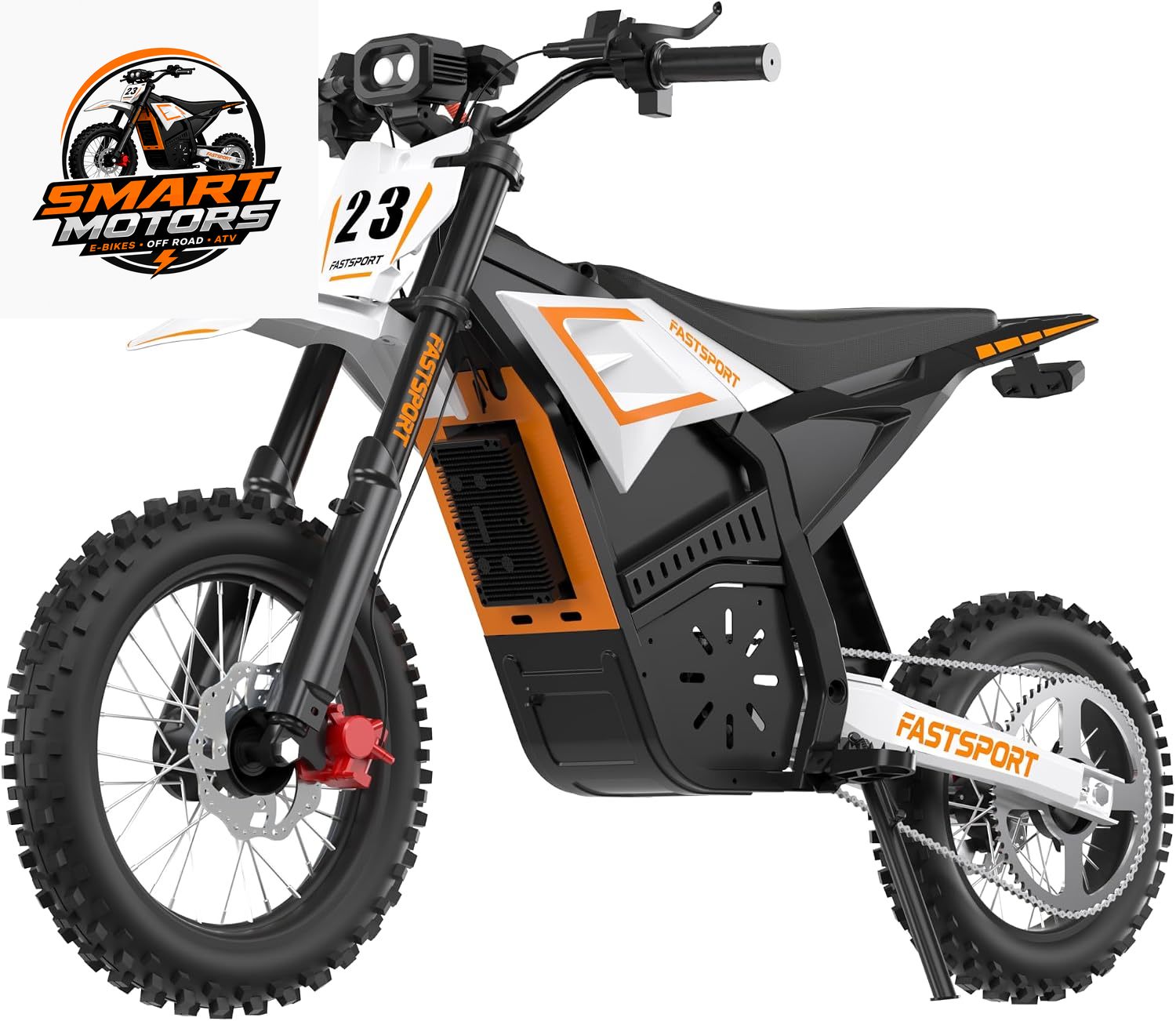 2200W Peak Electric Dirt Bike for Teens & Adults – 48V 23Ah Removable Battery, Up to 53-Mile Range, 40 MPH, Mid-Drive Motor, Dual Suspension & Disc Brakes