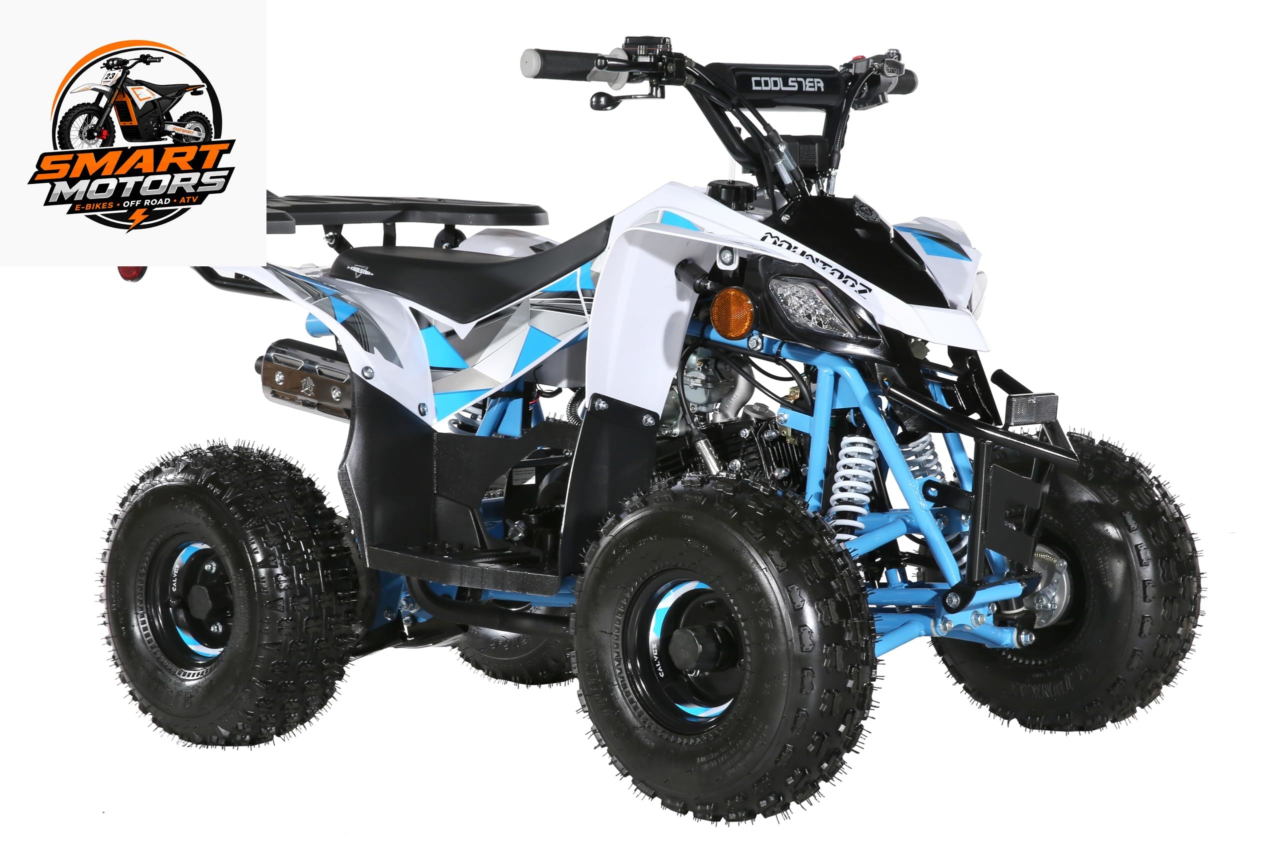 110CC Kids Gas ATV – 4-Stroke Off-Road Quad with Speed Limiter, Front & Rear Brakes, LED Lights & Heavy-Duty Steel Frame