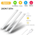 Set of 3 LED Lights with Motion Detection - Adjustable Brightness for Cabinets, Rechargeable Via USB, Featuring Three Color Temperatures (3000K/4500K/6000K), Suitable for Use As Night Lights in Bedrooms, Staircases, Kitchens, Piano Rooms