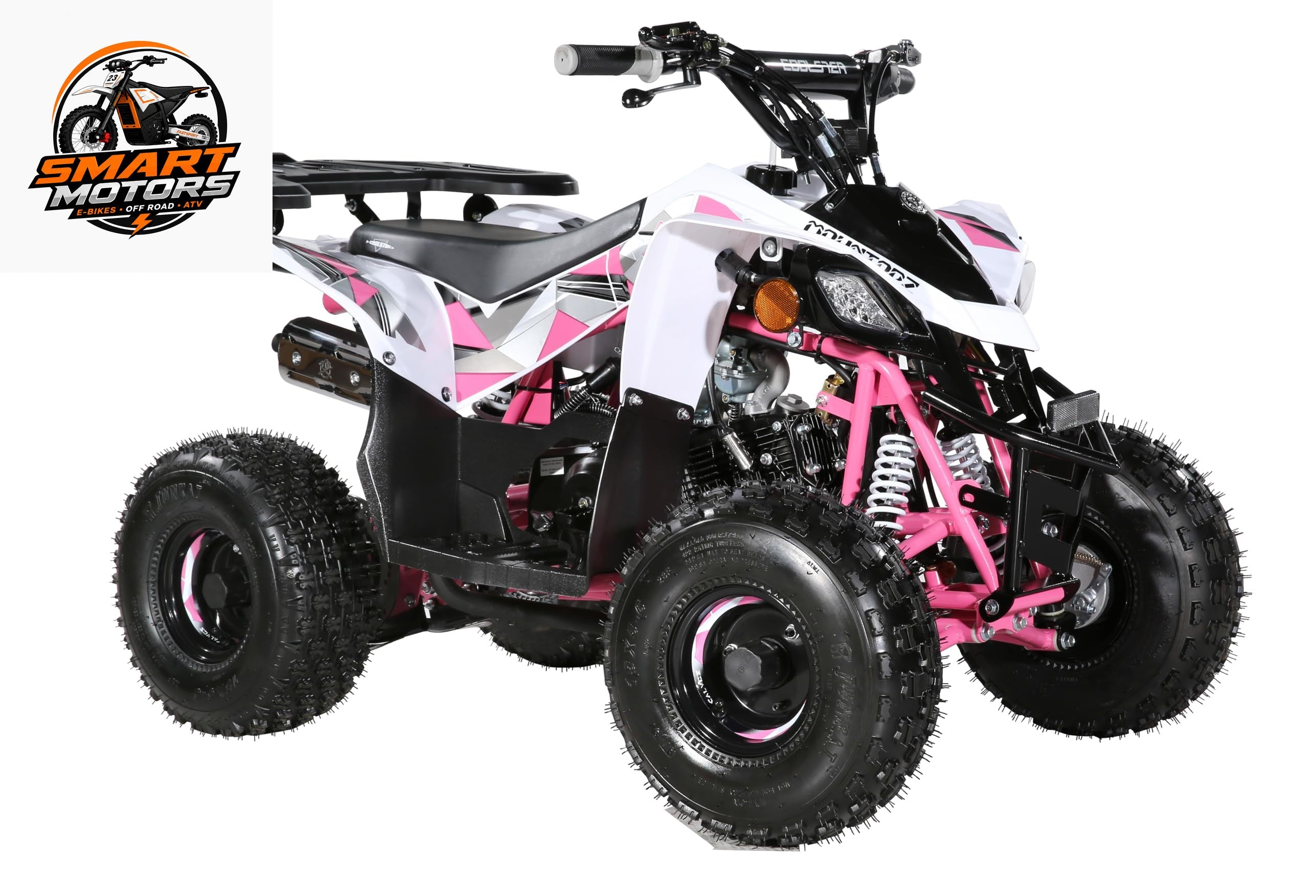110CC Kids Gas ATV – 4-Stroke Off-Road Quad with Speed Limiter, Front & Rear Brakes, LED Lights & Heavy-Duty Steel Frame